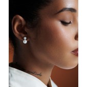 Cercei perle naturale albe din argint DiAmanti MS19404E-G